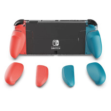 Захисний чохол GripCase від Skull & Co для Nintendo Switch OLED (Neon Red Blue)
