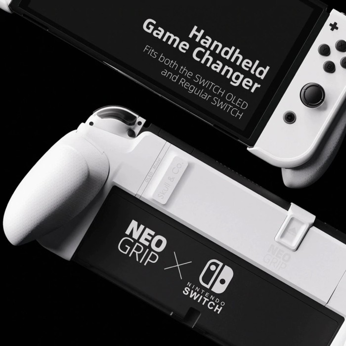 Аксесуари для консолей та ПК: Захисний чохол від Skull & Co NeoGrip для Nintendo Switch OLED і Regular (White) + сумка Maxcarry від Skull & Co. у магазині GameBuy, номер фото: 4