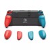 Аксессуары для консолей и ПК: Защитный чехол от Skull & Co NeoGrip для Nintendo Switch OLED и Regular (Black Neon Blue) от Skull & Co. в магазине GameBuy