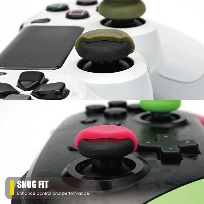 Аксесуари для консолей та ПК: PS4, PS5, Nintendo Switch Pro Controller. Накладки на стіки від Skull & Co. для геймпада (OD Green) від Skull & Co. у магазині GameBuy, номер фото: 7