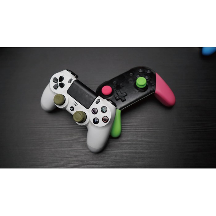 Аксесуари для консолей та ПК: PS4, PS5, Nintendo Switch Pro Controller. Накладки на стіки від Skull & Co. для геймпада (Splatoon 3) від Skull & Co. у магазині GameBuy, номер фото: 12