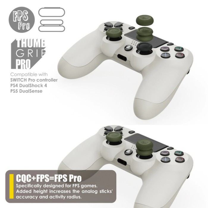 Аксессуары для консолей и ПК: PS4, PS5, Nintendo Switch Pro Controller. Накладки на стики от Skull & Co. для геймпада (Черный) от Skull & Co. в магазине GameBuy, номер фото: 4