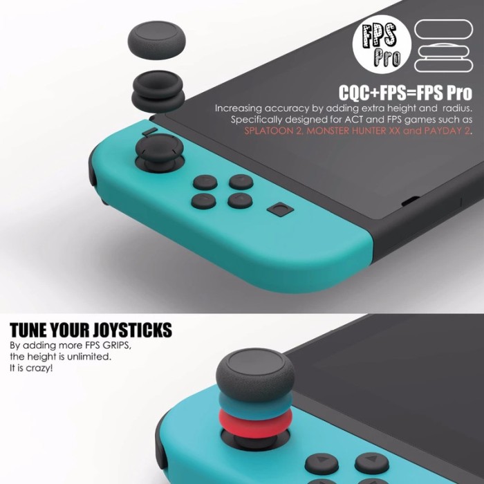 Аксессуары для консолей и ПК: Nintendo Switch Joy-Con. Накладки на стики от Skull & Co. для геймпада (Splatoon 3) от Skull & Co. в магазине GameBuy, номер фото: 2