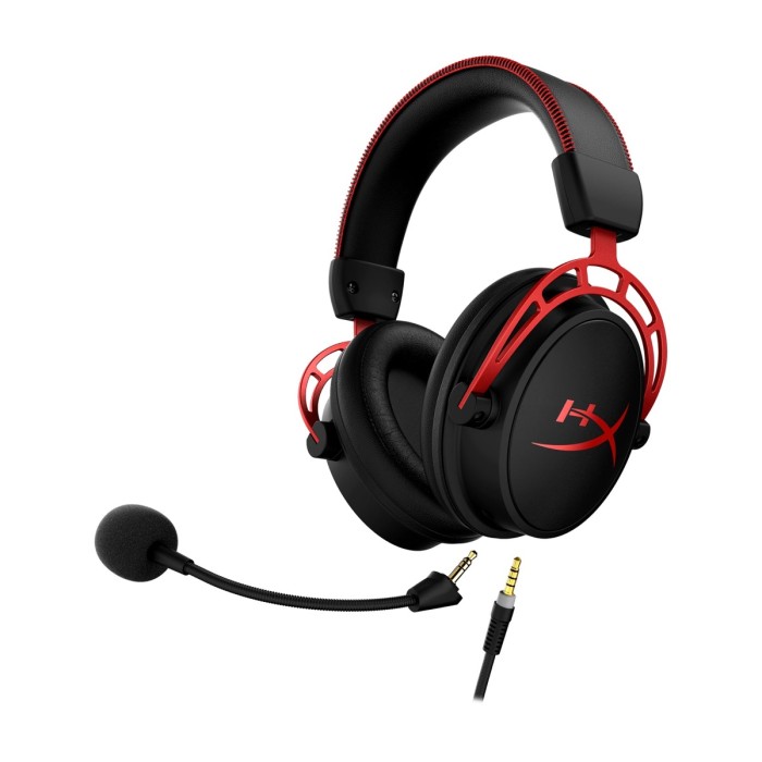 Аксесуари для консолей та ПК: Ігрова гарнітура HyperX Cloud Alpha, чорно-червона від HyperX у магазині GameBuy, номер фото: 3