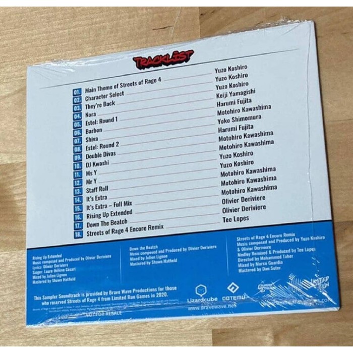 Audio CD и Кассеты: Street of rage 4 Exclusive Track Selection от Limited Run Games в магазине GameBuy, номер фото: 1