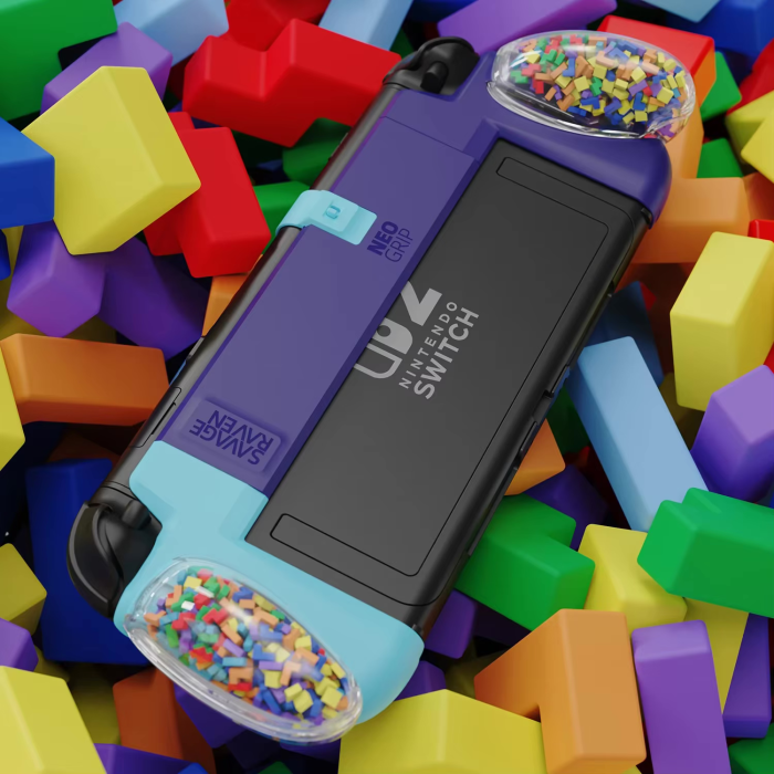 Аксесуари для консолей та ПК: Захисний чохол NeoGrip для Nintendo Switch 2 — Savage Raven by Skull & Co (Tetris Limited Edition) від Skull & Co. у магазині GameBuy, номер фото: 1