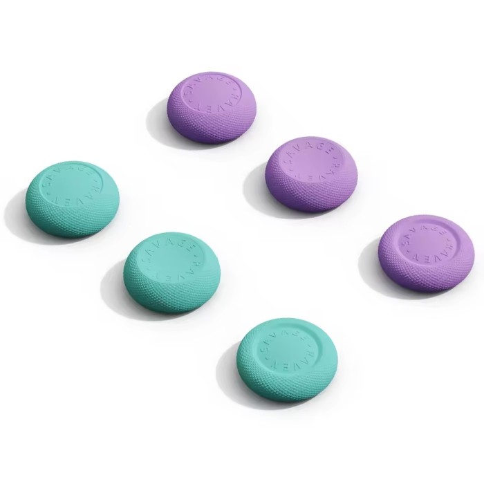 Аксессуары для консолей и ПК: Накладки на стики для Joy-Con Nintendo Switch 2 — Savage Raven by Skull & Co (Light Purple Green) от Skull & Co. в магазине GameBuy