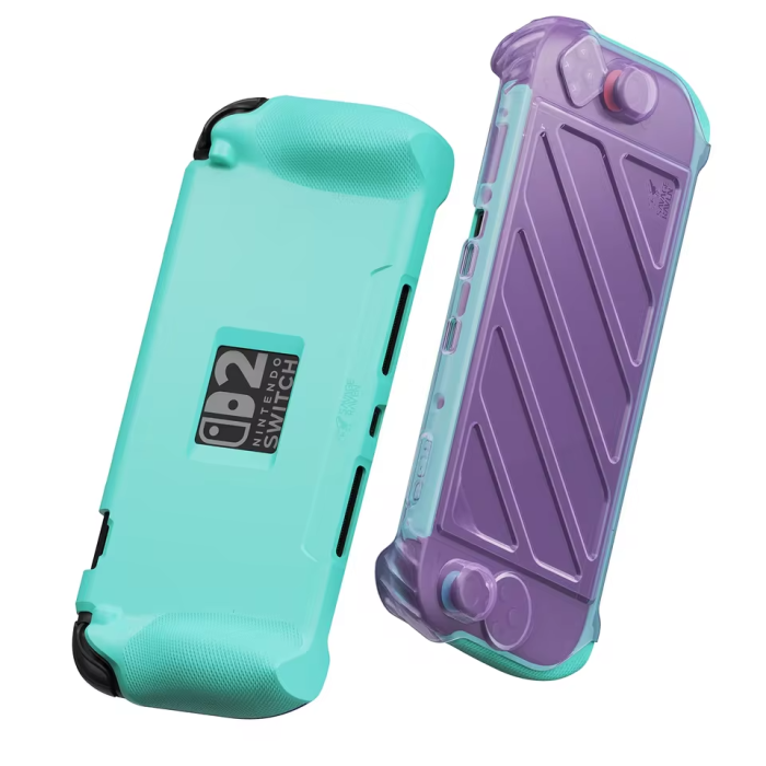 Аксесуари для консолей та ПК: Чохол StandGrip з кришкою HardShell для Nintendo Switch 2 - Savage Raven by Skull & Co ( Light Purple / Light Green) від Skull & Co. у магазині GameBuy