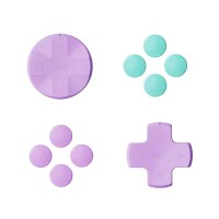 Набір ковпачків кнопок і D-Pad для Joy-Con Nintendo Switch 2 - Savage Raven by Skull & Co (Light Purple / Light Green)