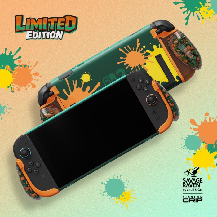 Аксесуари для консолей та ПК: Захисний чохол FissionGrip для Nintendo Switch 2 від Savage Raven by Skull & Co (Splatoon Raiders Limited Edition) від Skull & Co. у магазині GameBuy