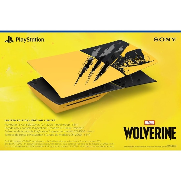 Аксесуари для консолей та ПК: Змінні панелі для корпусу PlayStation 5 Slim (Marvel’s Wolverine Battle Yellow Limited Edition) від Sony у магазині GameBuy, номер фото: 4