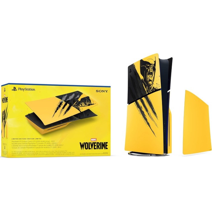 Аксесуари для консолей та ПК: Змінні панелі для корпусу PlayStation 5 Slim (Marvel’s Wolverine Battle Yellow Limited Edition) від Sony у магазині GameBuy, номер фото: 5