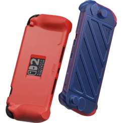 Чохол StandGrip з кришкою HardShell для Nintendo Switch 2 - Savage Raven by Skull & Co  (Mario Blue Red)