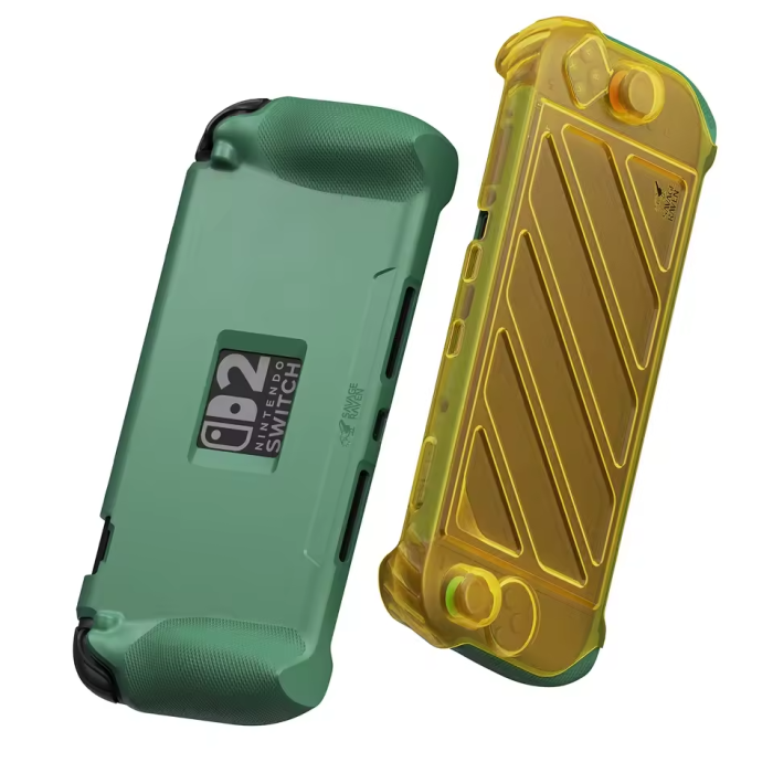 Аксесуари для консолей та ПК: Чохол StandGrip з кришкою HardShell для Nintendo Switch 2 - Savage Raven by Skull & Co (Zelda Yellow Green) від Skull & Co. у магазині GameBuy