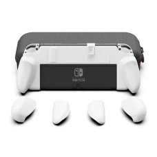 Захисний чохол від Skull & Co NeoGrip для Nintendo Switch OLED і Regular (White) + сумка Maxcarry