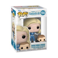 Набор игровых фигурок Funko POP! серии Фантастическая четвёрка: Первые шаги — Невидимая женщина и Франклин
