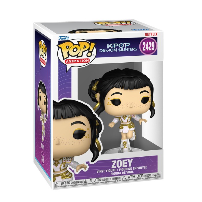 Funko Pop: Игровая фигурка Funko POP! серии «Кейпоп-охотницы на демонов» — Зои в бело-золотом костюме от Funko в магазине GameBuy