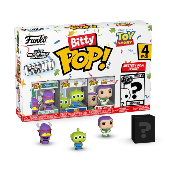 Funko Pop: Набор игровых фигурок Bitty POP! серии История игрушек — Зорг (4 фигурки в ассортименте) от Funko в магазине GameBuy