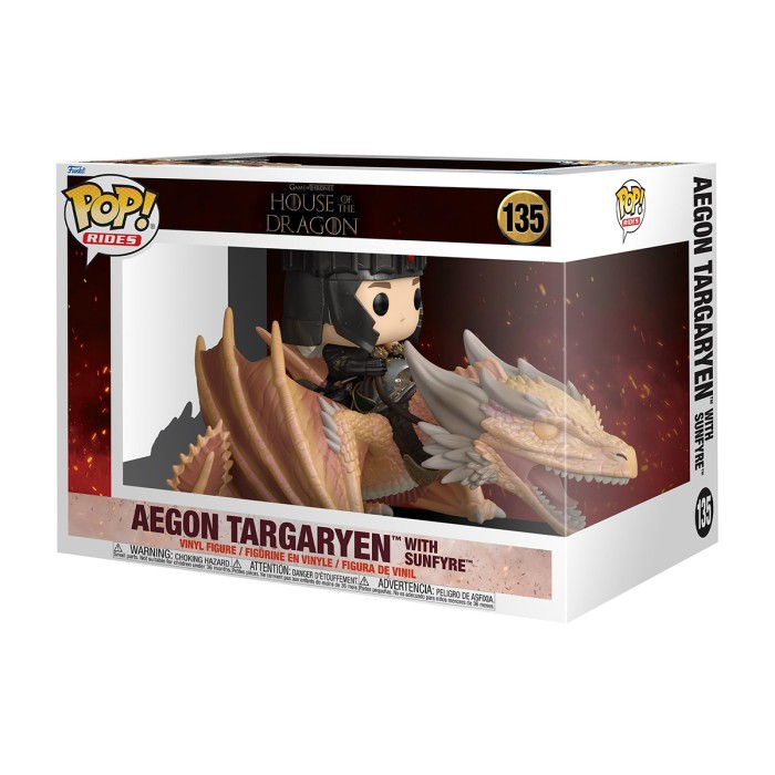 Funko Pop: Ігрова фігурка Funko POP! Rides серії Дім Дракона S4 - Ейґон Тарґарієн і Сонцежар від Funko у магазині GameBuy