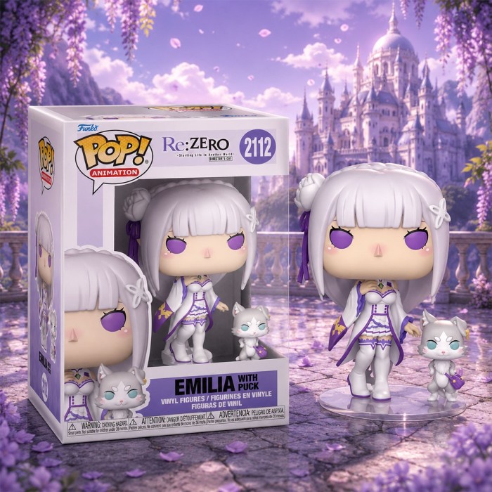 Funko Pop: Набір фігурок Funko POP! Re:ZERO «Емілія з Паком», 2 фігурки від Funko у магазині GameBuy, номер фото: 2
