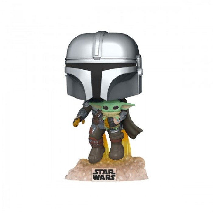 Funko Pop: Игровая фигурка Funko Pop! - Мандалорец, летящий с малышом от Funko в магазине GameBuy