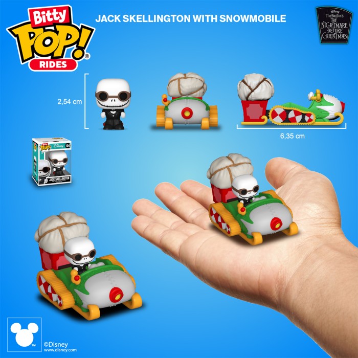 Funko Pop: Набір фігурок Bitty Pop! Ride - Джек Скеллінгтон і снігохід від Funko у магазині GameBuy, номер фото: 2