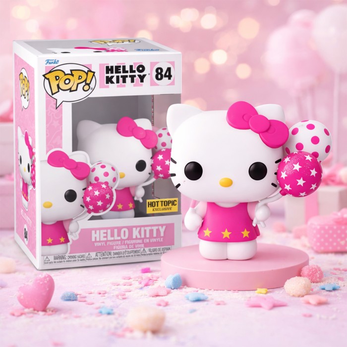Funko Pop: Игровая фигурка Funko POP! серии Hello Kitty - Хелоу Китти с шариками от Funko в магазине GameBuy, номер фото: 2