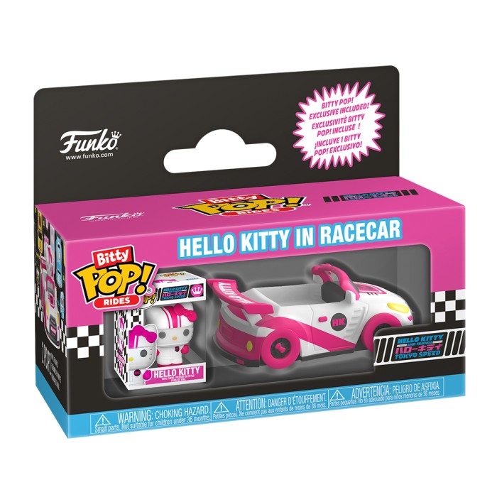 Funko Pop: Набор фигурок Bitty POP! Rides из серии Sanrio — Хэллоу Китти и гоночный автомобиль от Funko в магазине GameBuy