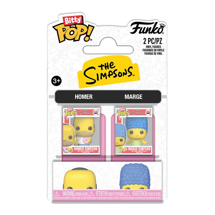 Funko Pop: Набір ігрових фігурок Bitty POP! серії Сімпсони – Гомер и Мардж від Funko у магазині GameBuy