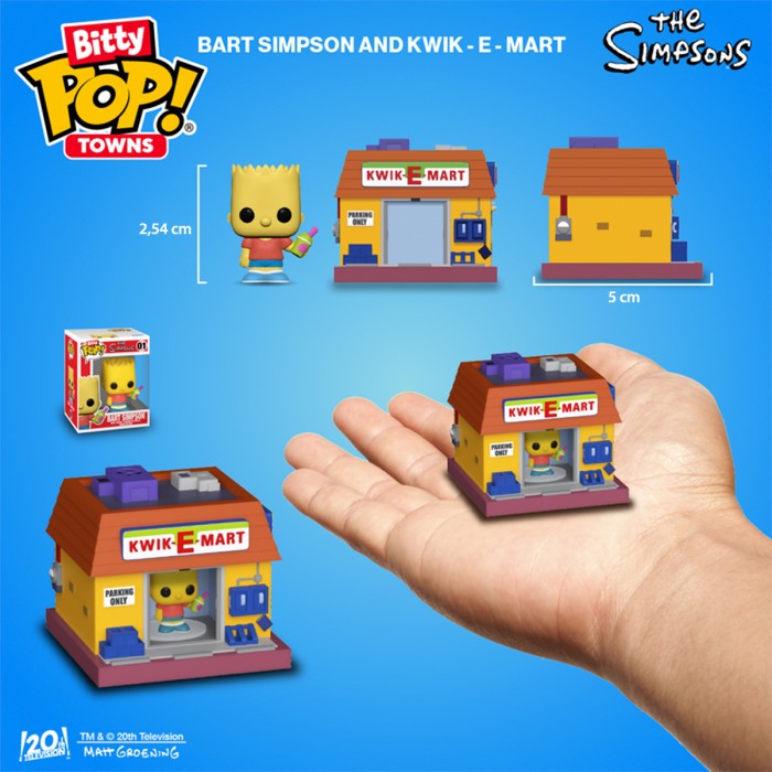 Funko Pop: Набор фигурок Bitty Pop! Town — Барт Симпсон и Квики-Март от Funko в магазине GameBuy, номер фото: 2