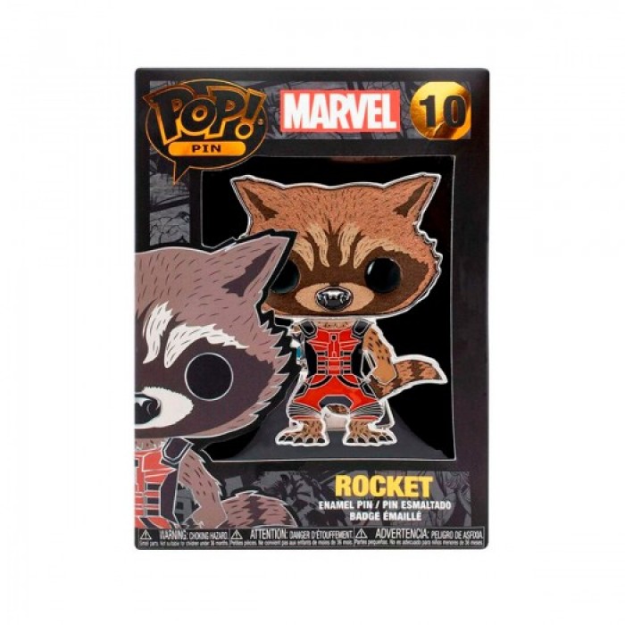 Funko Pop: Пин Funko Pop серии «Marvel» – Енот Ракета от Funko в магазине GameBuy, номер фото: 4