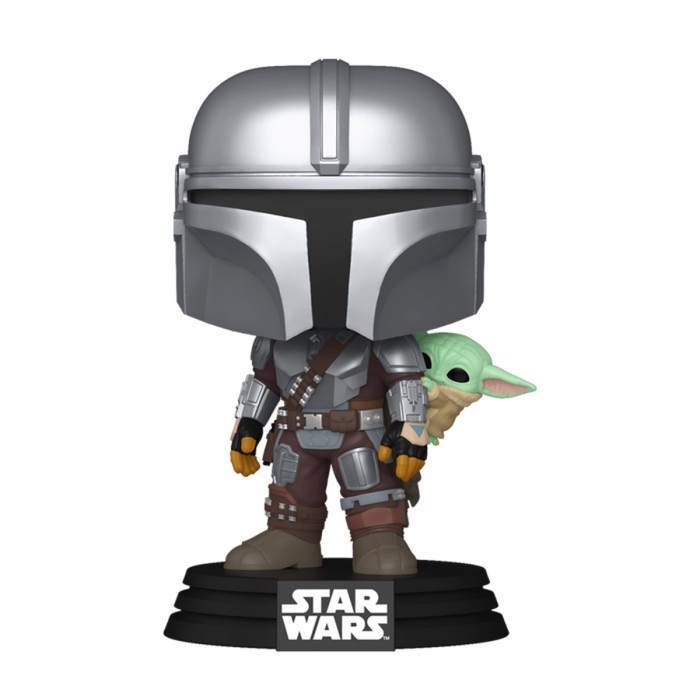 Funko Pop: Игровая фигурка Funko POP! из серии «Мандалорец» — Мандалорец с Грогу на спине от Funko в магазине GameBuy, номер фото: 1