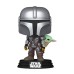 Funko Pop: Игровая фигурка Funko POP! из серии «Мандалорец» — Мандалорец с Грогу на спине от Funko в магазине GameBuy, номер фото: 1