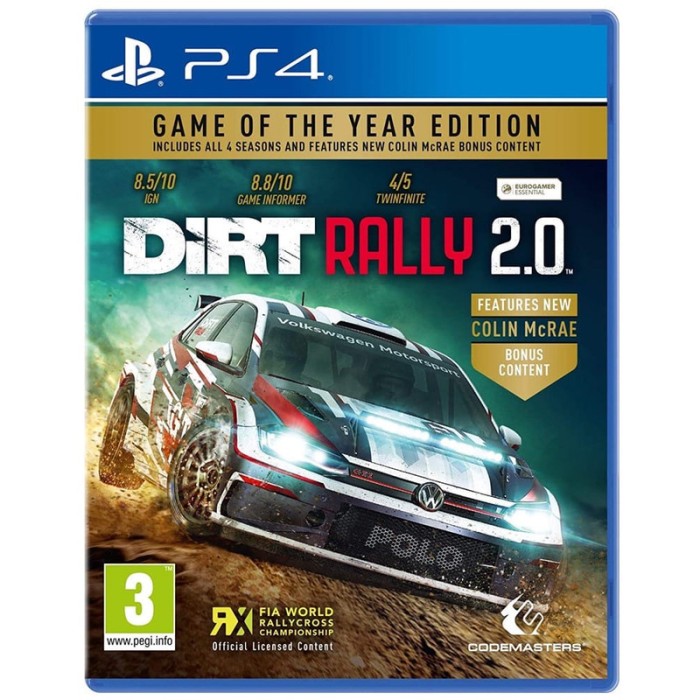Игры PlayStation 4: DIRT Rally 2.0: Game of the Year от Codemasters в магазине GameBuy