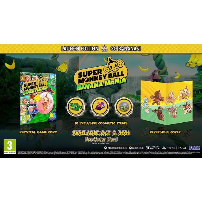 Игры PlayStation 4: Super Monkey Ball Banana Mania - Launch Edition от Sega в магазине GameBuy, номер фото: 1