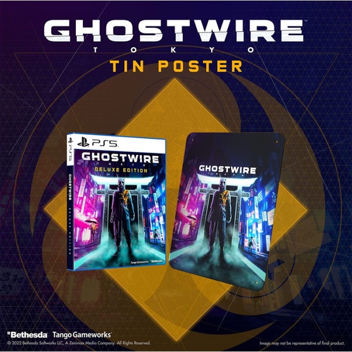 Ігри PlayStation 5: Ghostwire: Tokyo Deluxe Edition зі сталевим постером від Bethesda Softworks у магазині GameBuy, номер фото: 1