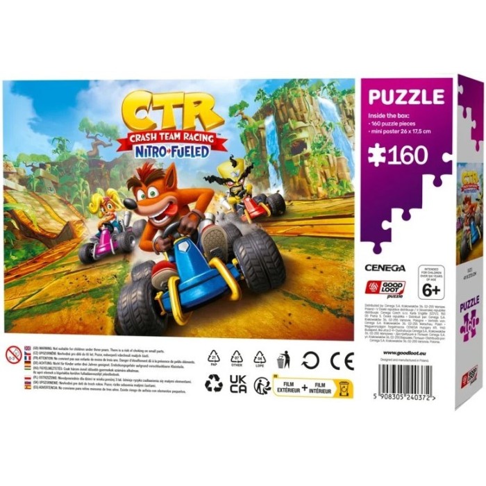 Аксессуары: Пазл Crash Team Racing Nitro-Fueled Puzzles 160 эл. от GoodLoot в магазине GameBuy, номер фото: 3