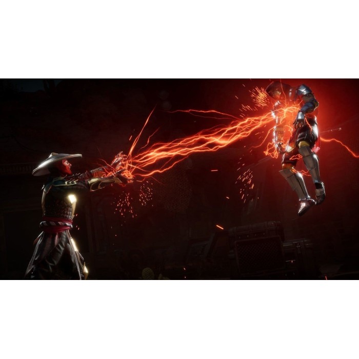 Райден атакует противника молнией в Mortal Kombat 11 Ultimate для PS5