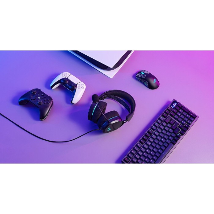 Аксесуари для консолей та ПК: Ігрова гарнітура ASUS ROG Pelta Core, чорна від ASUS у магазині GameBuy, номер фото: 3