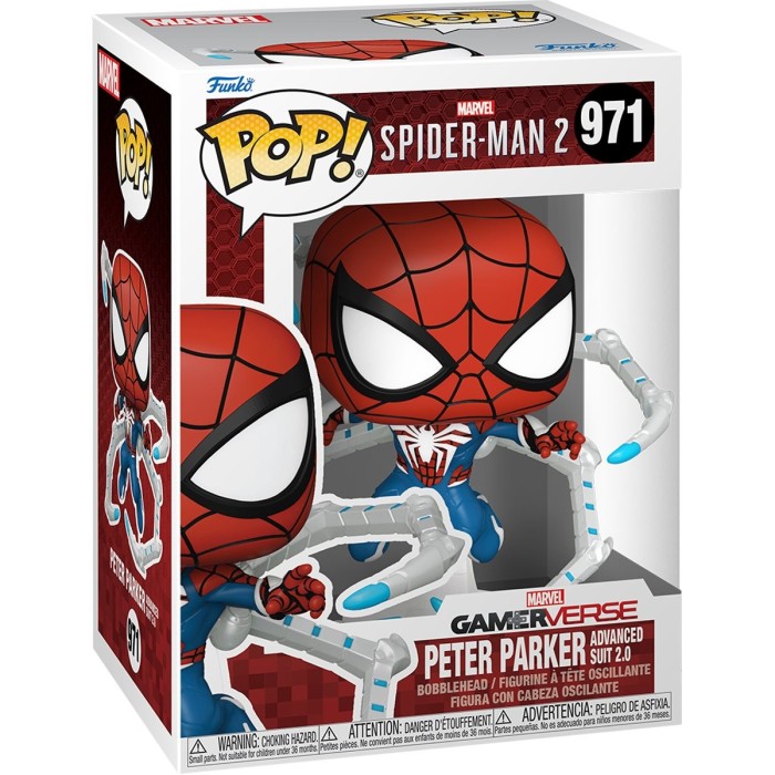 Funko Pop: Игровая фигурка Funko POP! серии Человек-паук — Питер Паркер, Advanced Suit 2.0 (Spider-Man 2) № 971 от Funko в магазине GameBuy, номер фото: 1