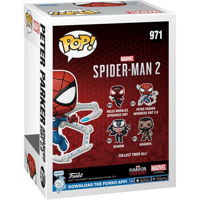 Funko Pop: Игровая фигурка Funko POP! серии Человек-паук — Питер Паркер, Advanced Suit 2.0 (Spider-Man 2) № 971 от Funko в магазине GameBuy, номер фото: 2