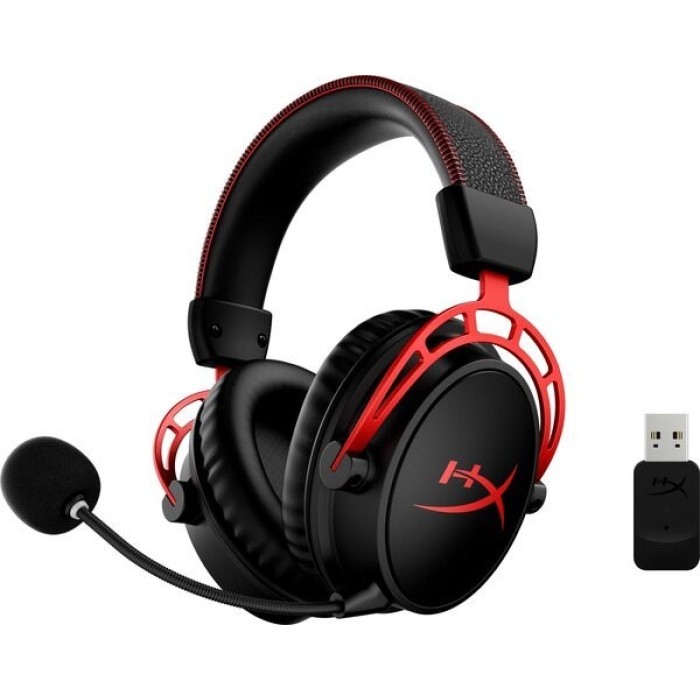 Аксессуары для консолей и ПК: Игровая гарнитура HyperX Cloud Alpha Wireless, чёрно-красная от HyperX в магазине GameBuy, номер фото: 5