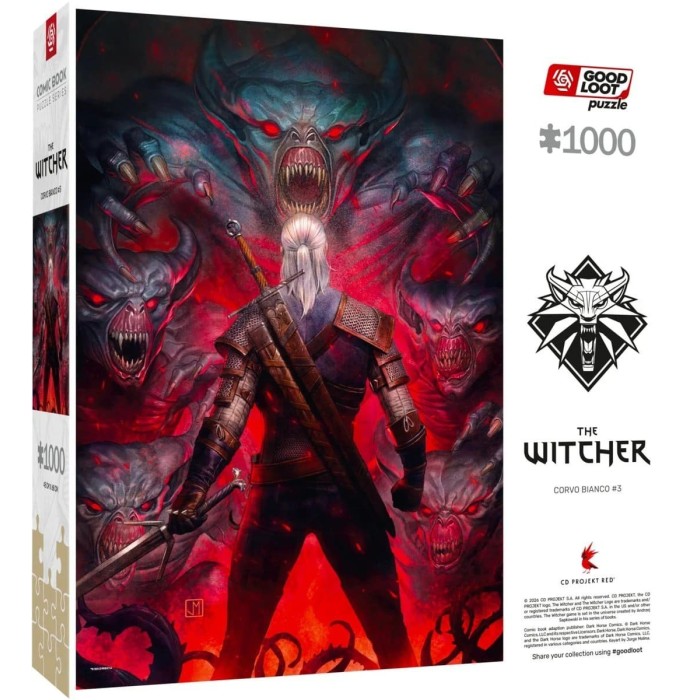 Аксесуари: Пазл The Witcher Corvo Bianco 1000 ел. від GoodLoot у магазині GameBuy, номер фото: 2