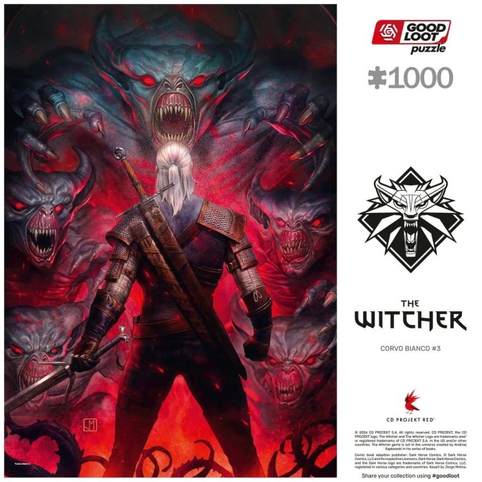 Аксесуари: Пазл The Witcher Corvo Bianco 1000 ел. від GoodLoot у магазині GameBuy, номер фото: 3