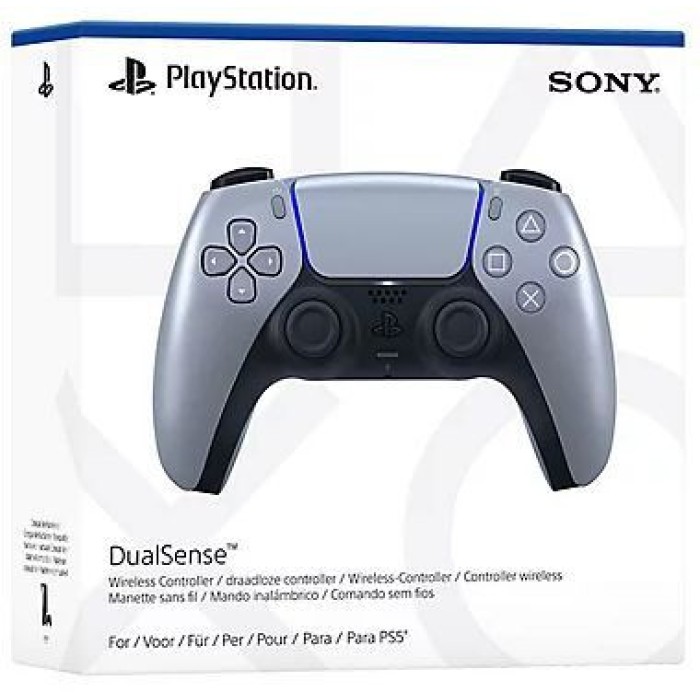 Аксессуары для консолей и ПК: Беспроводной геймпад Sony PlayStation 5 Dualsense (Sterling Silver) от Sony в магазине GameBuy, номер фото: 4