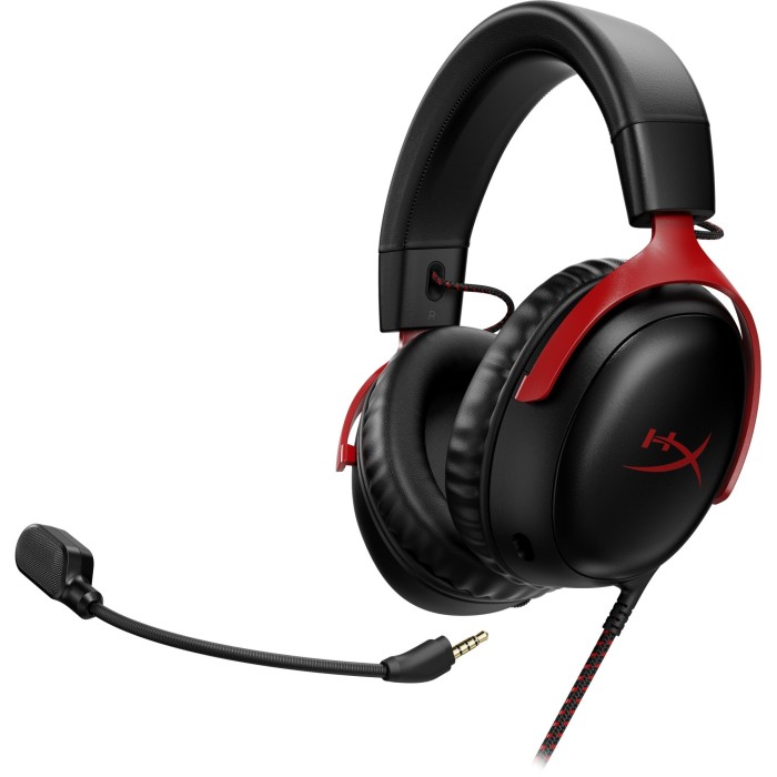 Аксессуары для консолей и ПК: Игровая гарнитура HyperX Cloud III, чёрно-красная от HyperX в магазине GameBuy, номер фото: 4