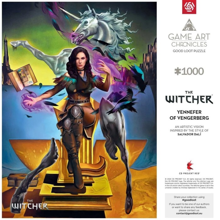 Аксесуари: Пазл The Witcher Yennefer & Salvador Dali 1000 ел. від GoodLoot у магазині GameBuy, номер фото: 6