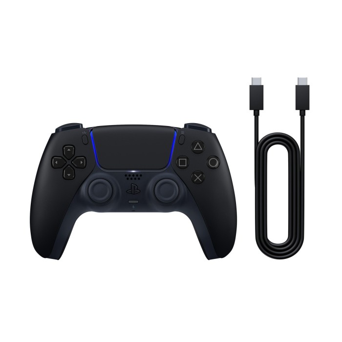 Аксесуари для консолей та ПК: Геймпад Sony DualSense Midnight Black + кабель USB-C для PS5 від Sony у магазині GameBuy, номер фото: 4