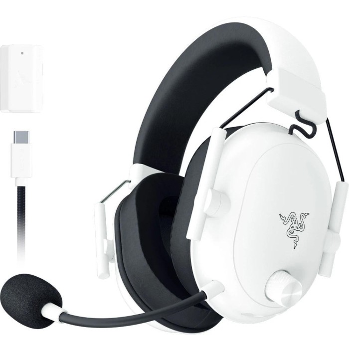 Аксессуары для консолей и ПК: Игровая гарнитура Razer BlackShark V2 HyperSpeed, белая от Razer в магазине GameBuy, номер фото: 2