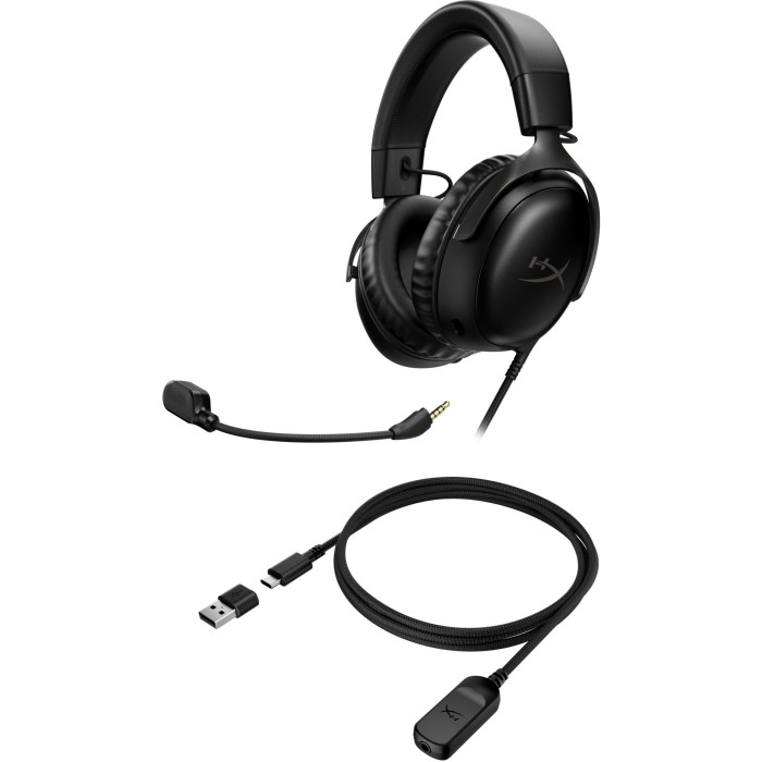 Аксесуари для консолей та ПК: Ігрова гарнітура HyperX Cloud III, чорна від HyperX у магазині GameBuy, номер фото: 6